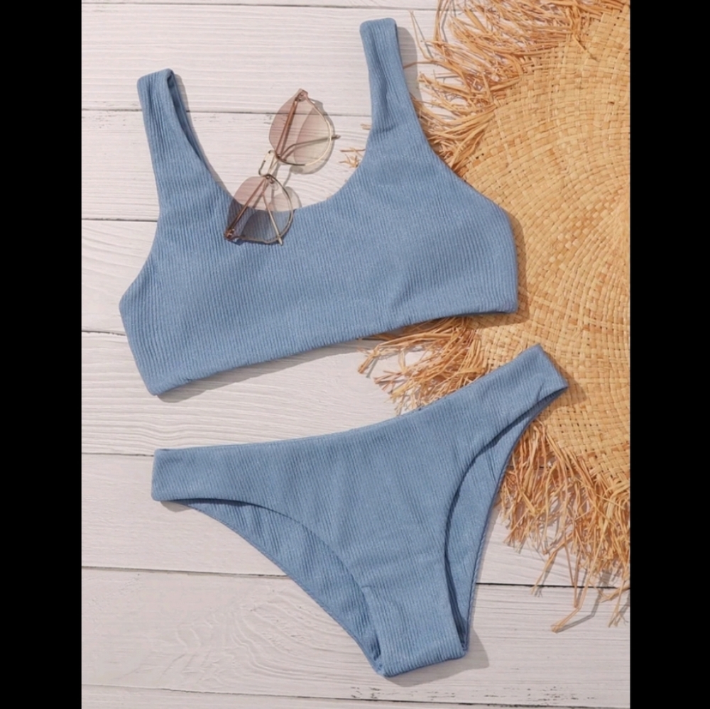 Solid Rib Bikini